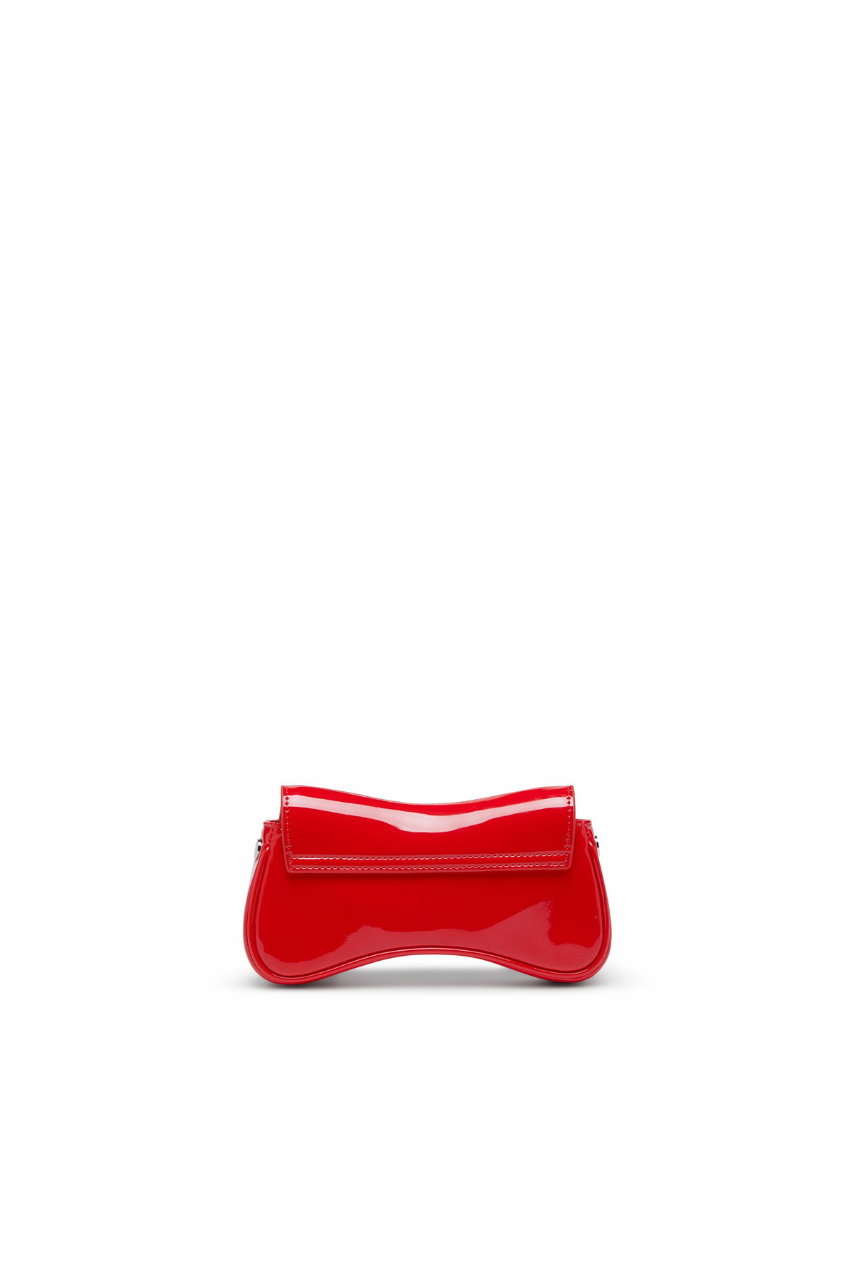 Diesel Play-Small crossbody bag in glossy PU - Crossbody Bags Womens in Red