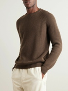 Boglioli - Ribbed Wool and Cashmere-Blend Sweater - Brown