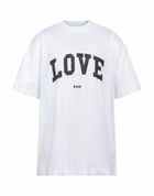 Msgm Mens T-shirt in White