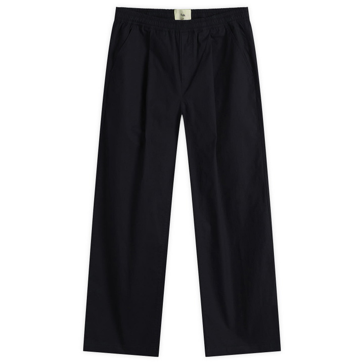 Photo: Folk Men's Drawcord Loose Trouser in Navy Ripstop