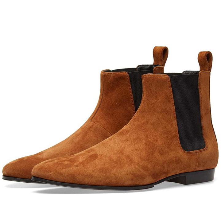 Photo: Balmain Suede Chelsea Boot Brown