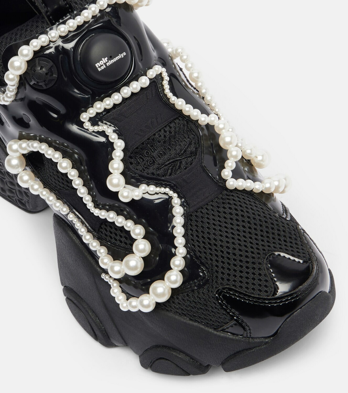 Noir Kei Ninomiya x Reebok embellished platform sneakers