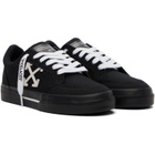 Off-White Black Vulcanized Low Canvas Sneakers