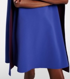 Roksanda Twiggy caped crêpe cocktail dress