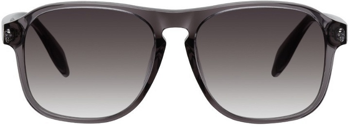Photo: Alexander McQueen Grey Square Sunglasses