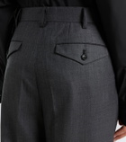 Junya Watanabe Pleated wool wide-leg pants