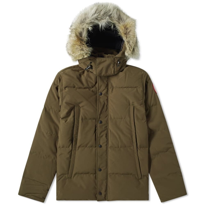 Photo: Canada Goose Wyndham Parka Green