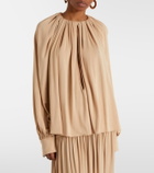 Ferragamo Cutout draped blouse
