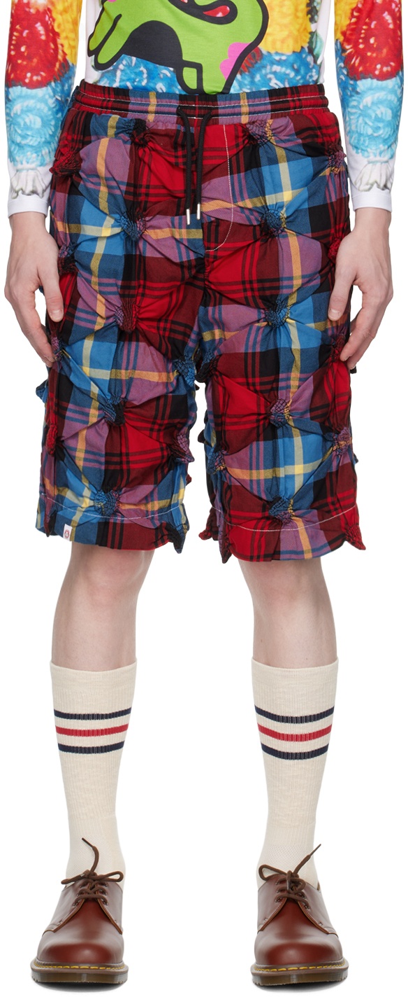 Photo: Charles Jeffrey Loverboy Red & Blue Spikey Shorts