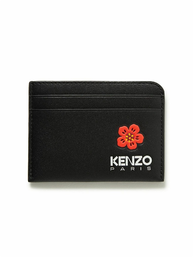 Photo: KENZO - Logo-Debossed Leather Cardholder