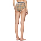 Burberry Beige Tessa High-Waisted Bikini Bottoms