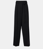 The Row Lonan virgin wool wide-leg pants