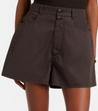 Lemaire Cotton twill shorts