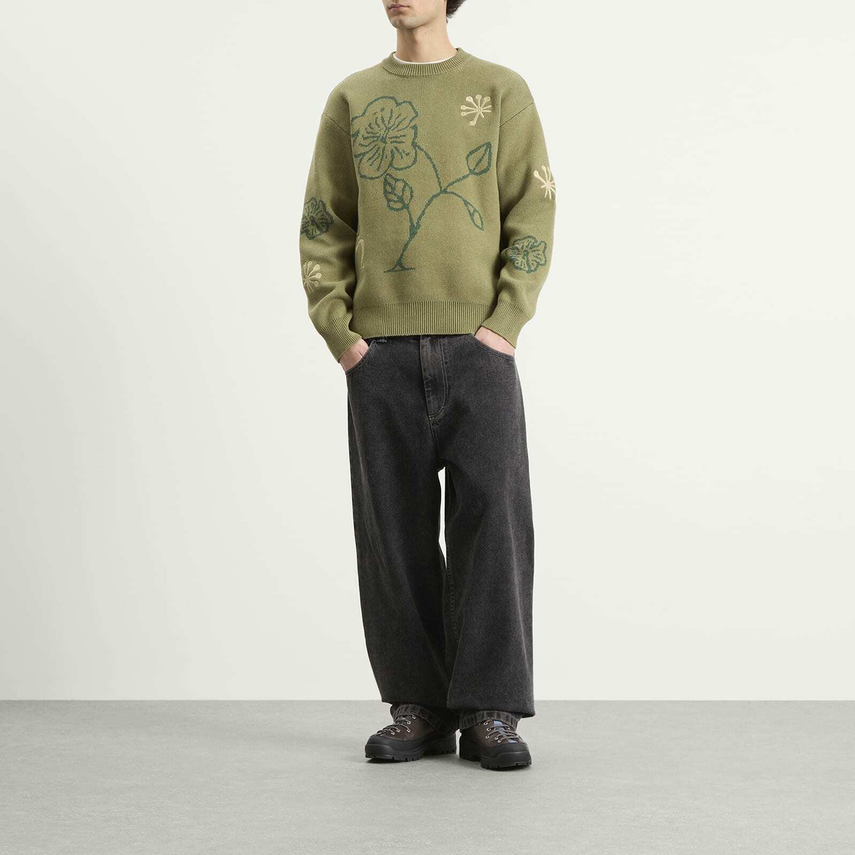 Heresy Men's Malva Knit Jumper in Green