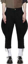 Youths in Balaclava Black Cavalry Breeches Trousers