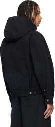 WOOYOUNGMI Navy Hood Dyed Jacket