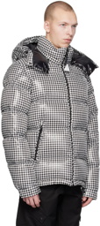Moncler Genius 7 Moncler FRGMT Hiroshi Fujiwara Black & White Socotrine Down Jacket
