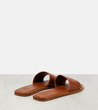 Christian Louboutin Logo leather slides