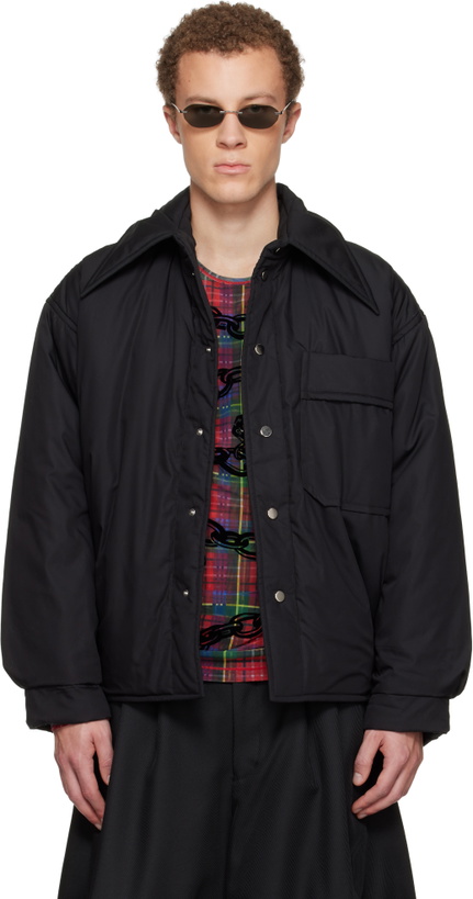 Photo: Charles Jeffrey LOVERBOY Black Puffer Overshirt