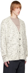 Acne Studios Off-White Button-Up Cardigan
