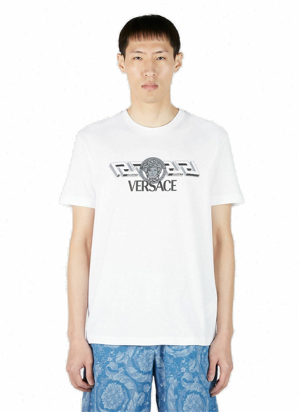 Photo: Versace - Logo Print T-Shirt in White