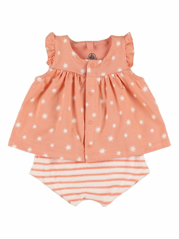 Photo: PETIT BATEAU Cotton Jersey Top & Diaper Cover