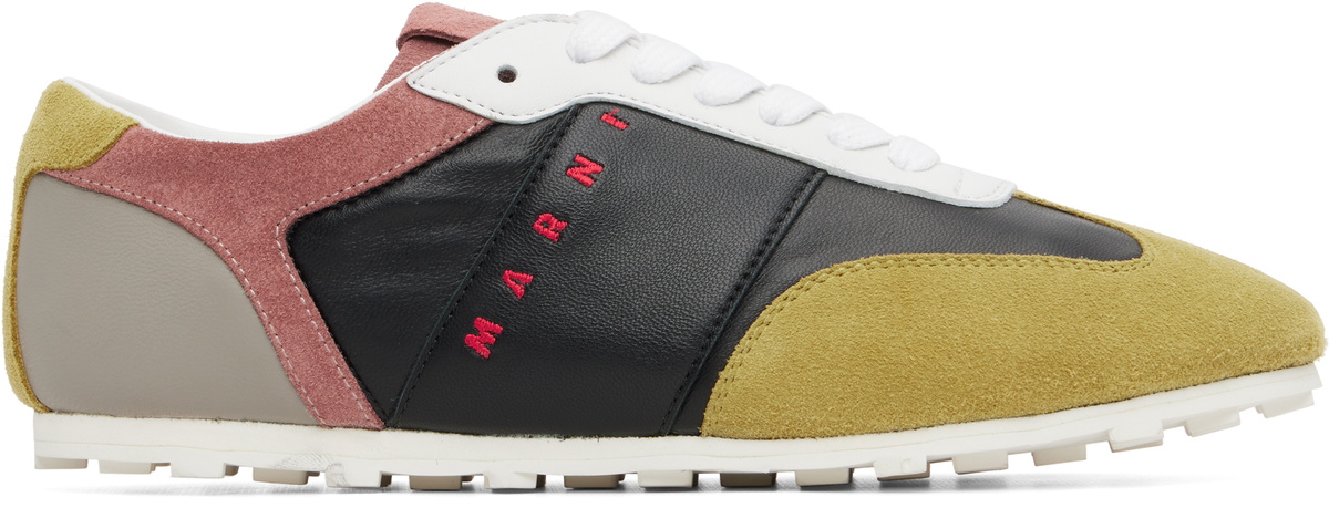 Marni Multicolor Leather & Suede Sneakers