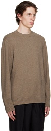 Saturdays NYC Brown Ribbed Sweater