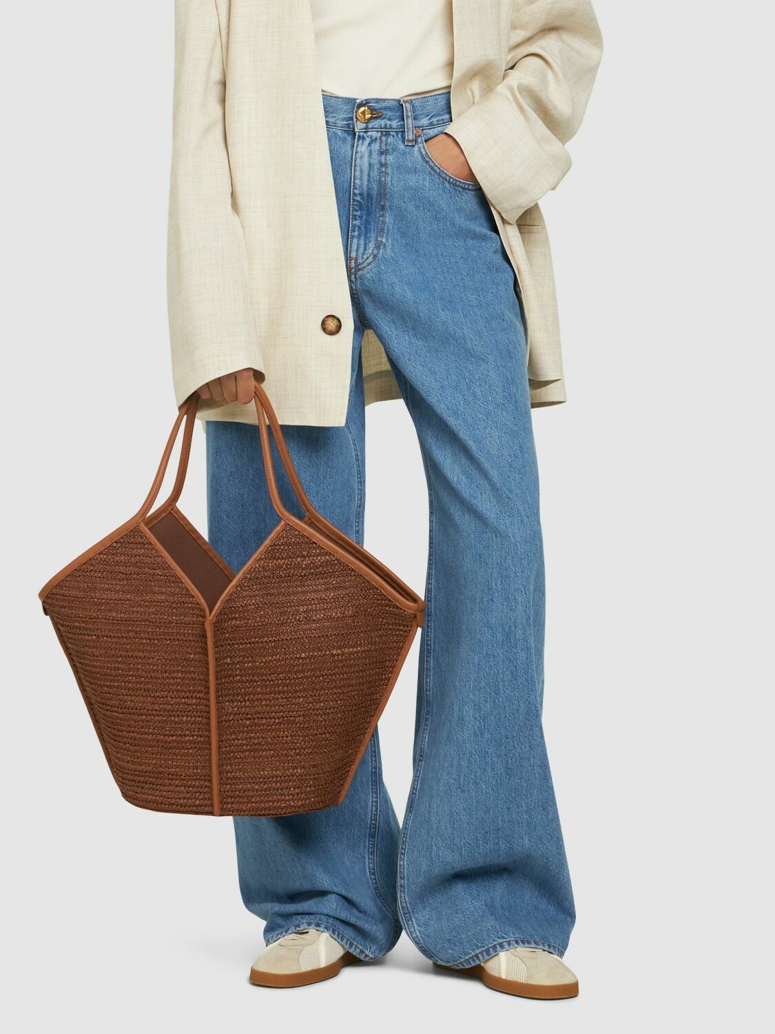 HEREU Calella Raffia Tote Bag HEREU