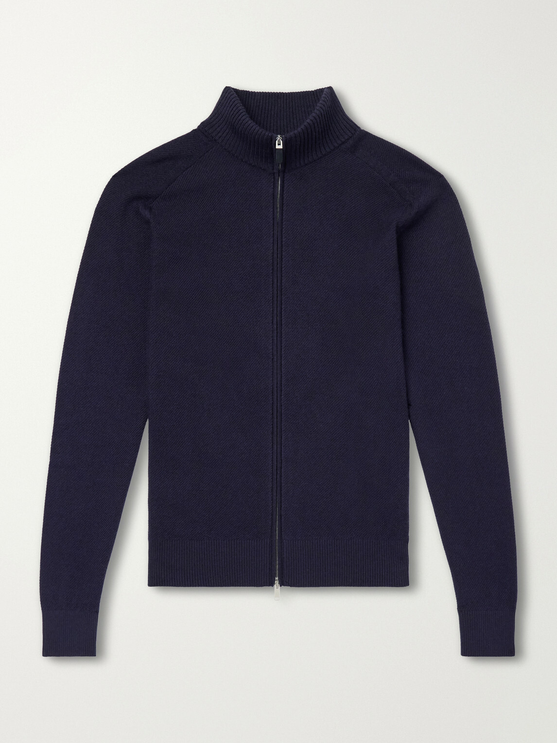 Zegna - Cashmere and Silk-Blend Zip-Up Cardigan - Blue