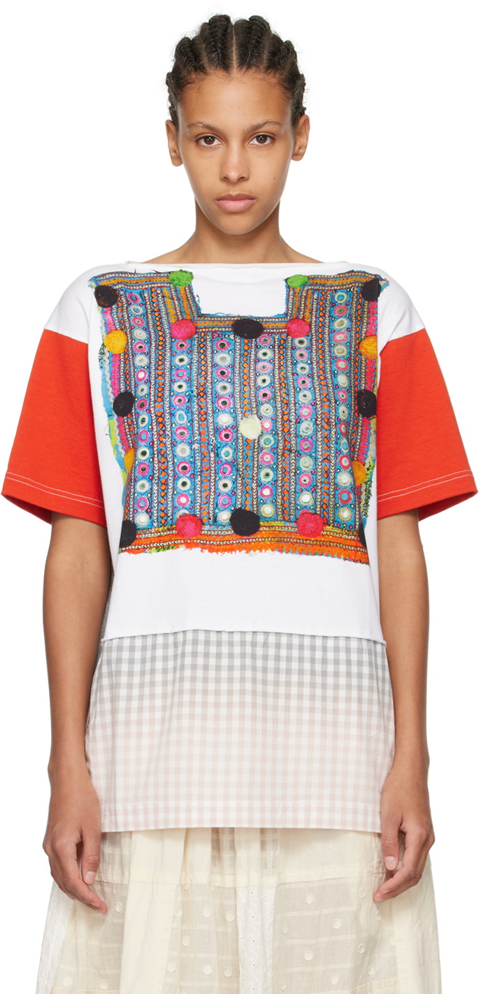 Tao Comme Des Garçons Multicolor Printed T-Shirt