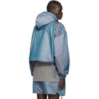 Fear of God Blue Nylon Iridescent Oversized Jacket