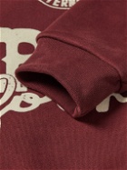 CHERRY LA - Logo-Print Cotton-Jersey Sweatshirt - Red