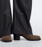 Brunello Cucinelli Monili suede ankle boots