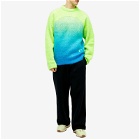 ERL Unisex Gradient Rainbow Sweater in Green