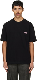Solid Homme Black Solid Back Logo T-shirt
