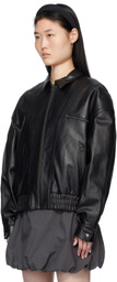 Paloma Wool Black Lora Leather Jacket