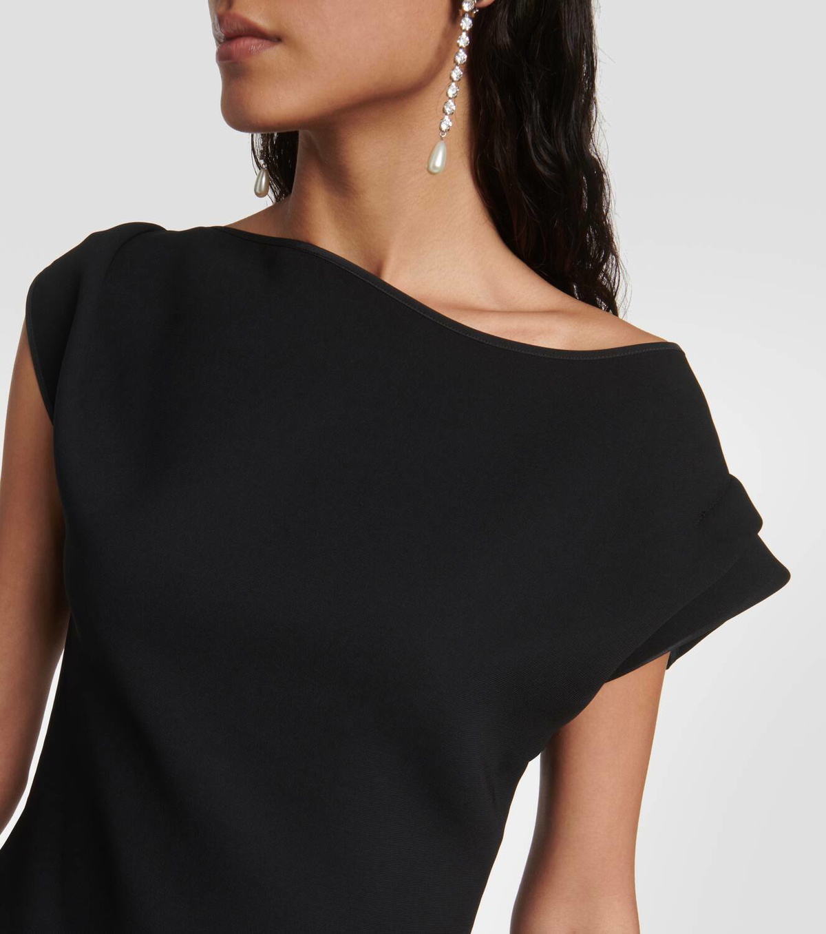 Maticevski Asymmetric crêpe top