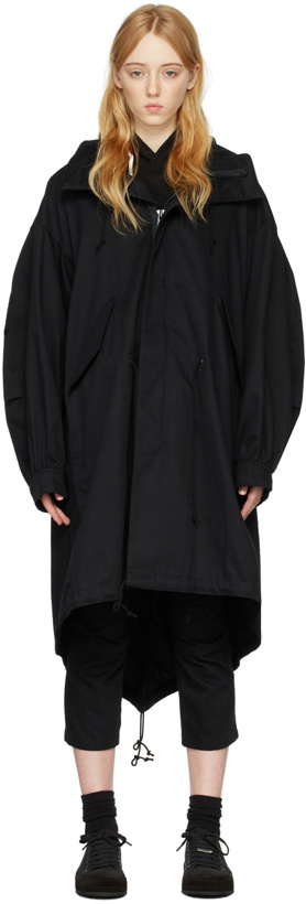 Photo: Regulation Yohji Yamamoto Black Cotton Coat