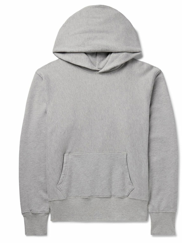 Photo: Les Tien - Garment-Dyed Cotton-Jersey Hoodie - Gray