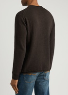 Paige Ferguson Slubbed Cotton Jumper Dark Brown