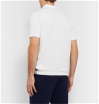 Tod's - Striped Cotton-Piqué Polo Shirt - White