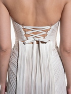 Maria Lucia Hohan White Jasleen Pleated Gown