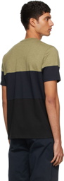 PS by Paul Smith Navy & Green Colorblock Zebra Logo T-Shirt