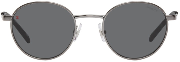 Photo: Zayn x Arnette Gunmetal 'The Professional' Sunglasses