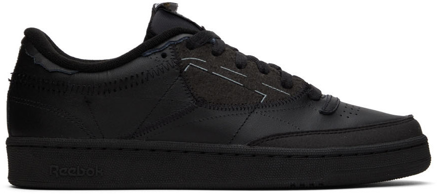 Maison Margiela Black Reebok Edition Club C 'Memory Of Shoes' Sneakers ...