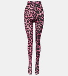 Alex Perry Cadie leopard-print tights