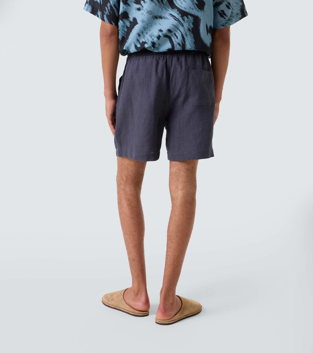 Commas Linen shorts