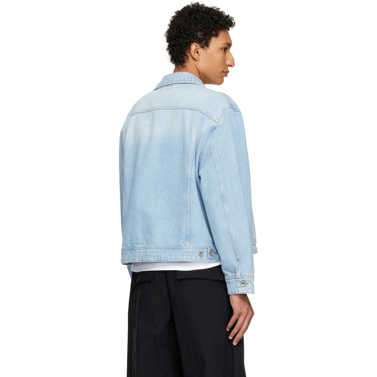 Studio Nicholson Blue Derby Denim Jacket