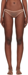 Yasmine Eslami Beige Jeanne Briefs
